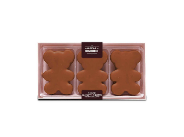Coffret 3 Oursons Guimauves Chocolat Lait