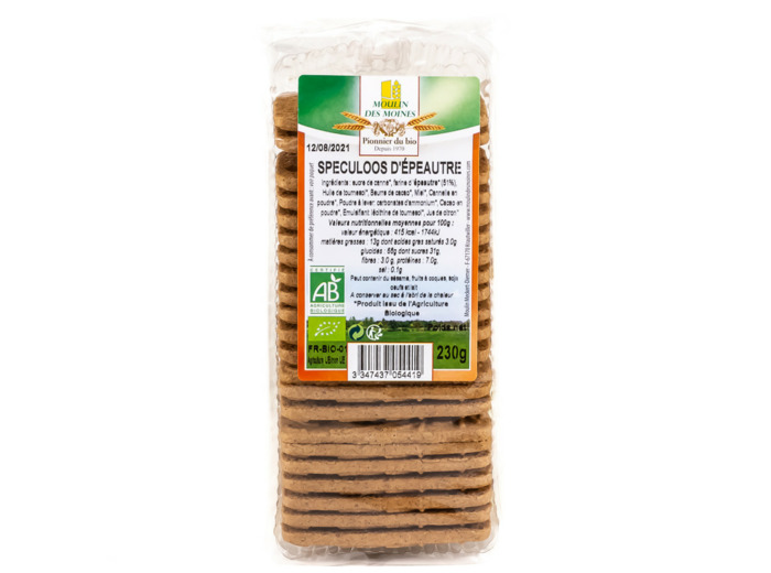 Biscuits Spéculoos d'Épeautre Bio 230g
