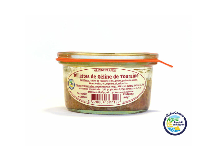 Rillettes de Géline de Touraine 100 g