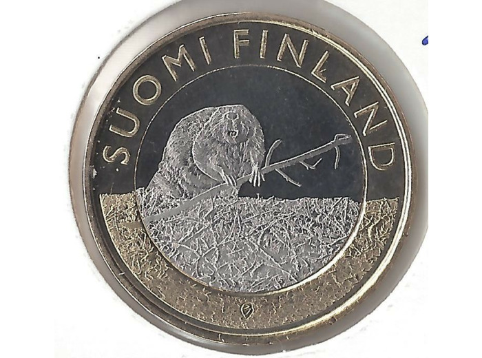 FINLANDE 2015 5 EURO CASTOR SUP