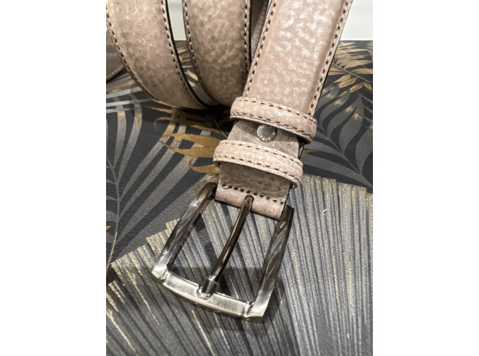 CT2075 Ceinture homme cuir taupe