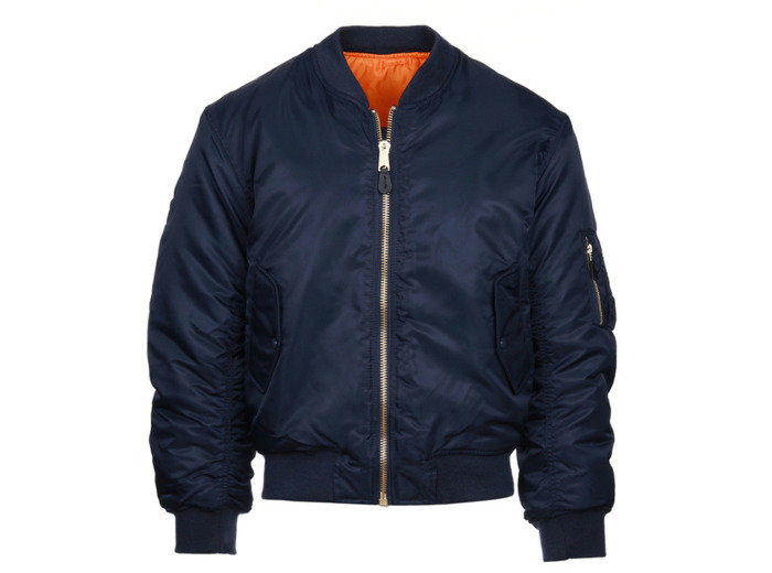 Blouson de pilote Bomber MA-1 (bleu marine)