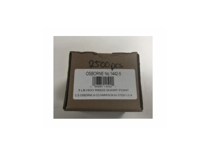 agrafes nez de porc / cochon 20 mm 2500 pièces osborne GW1442-5