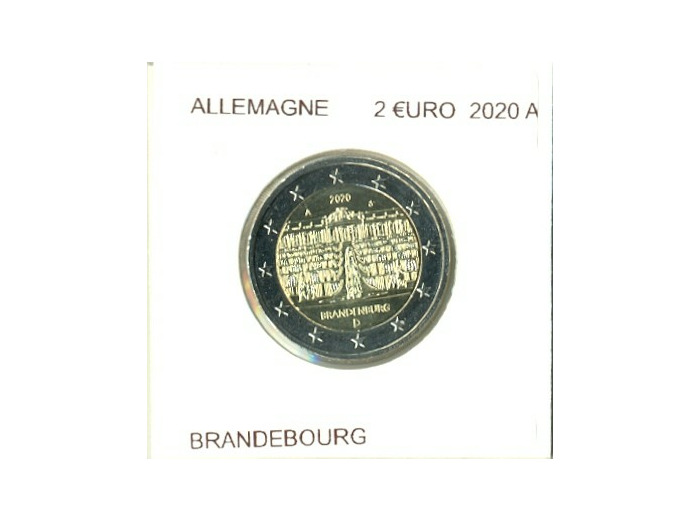 ALLEMAGNE 2020 2 EURO BRANDEBOURG 5 ATELIERS A.D.F.G.J SUP
