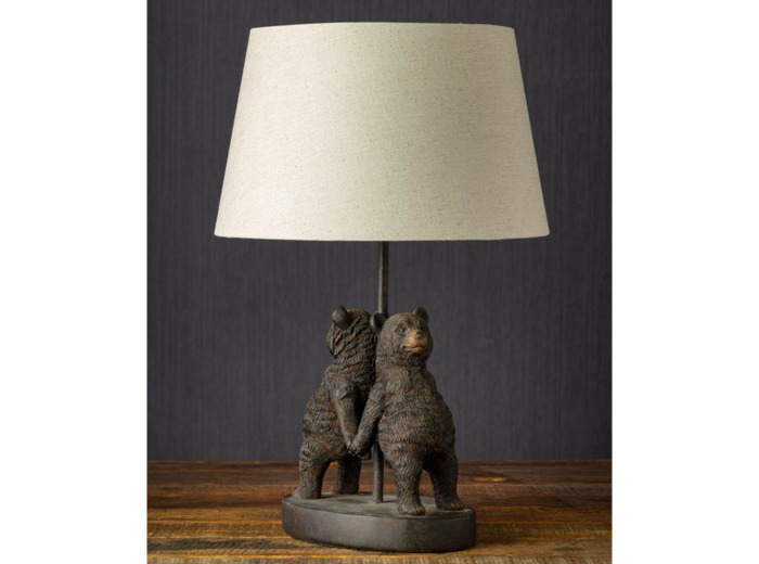 Lampe ours résine 36x20x31cm