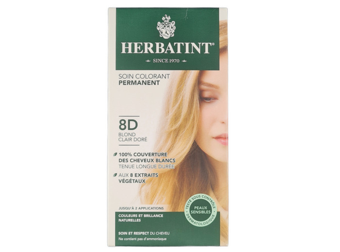 Colorant Permanent 8D Blond Clair Doré