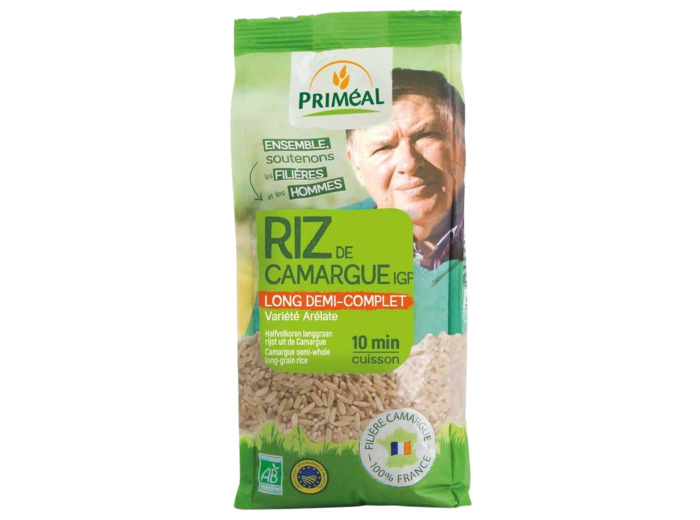 Riz long demi complet Camargue Bio-500g-Priméal