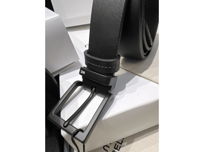 CBJ4010-24091 Ceinture homme cuir noir