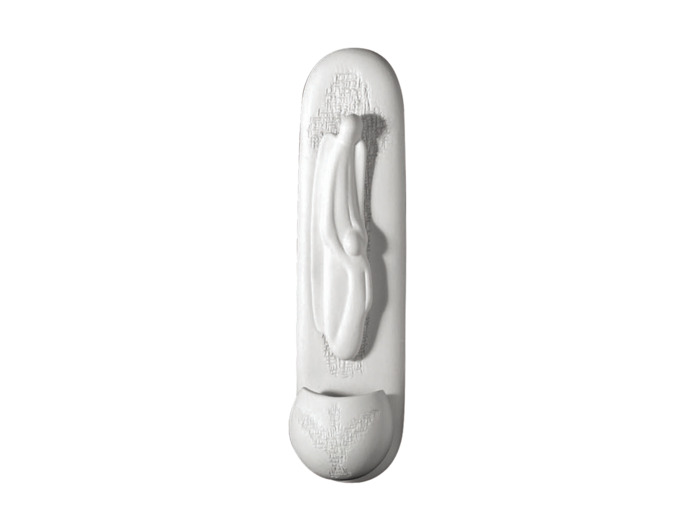 Bénitier Ange enfant 27cm porcelaine