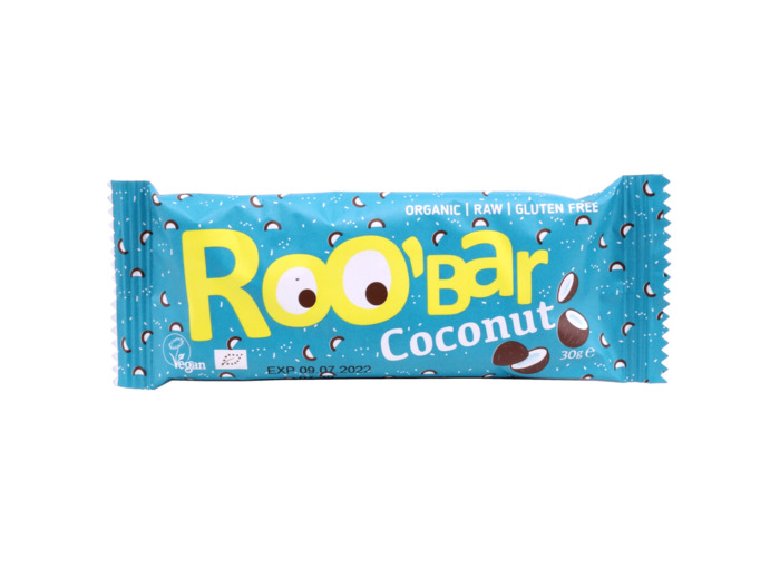 Roo'Bar crue Chia Coconut Bio 30g