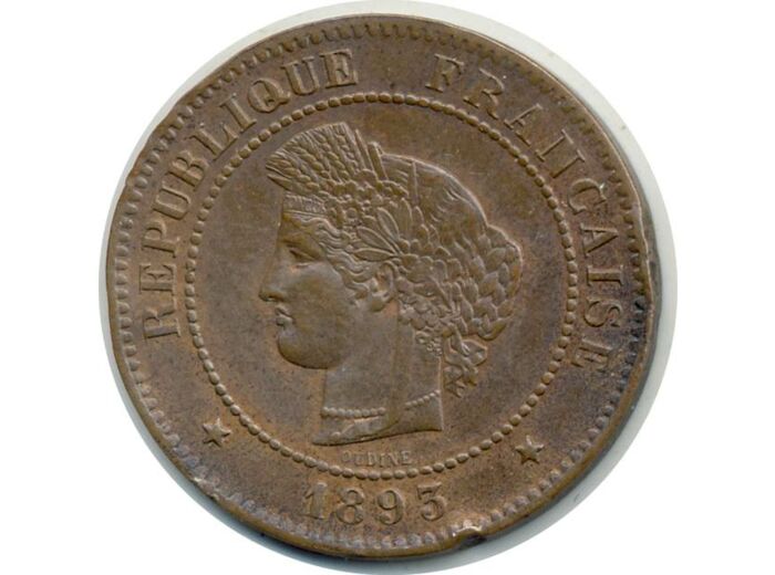 FRANCE 5 CENTIMES CERES 1893 A TTB+ (G157a)