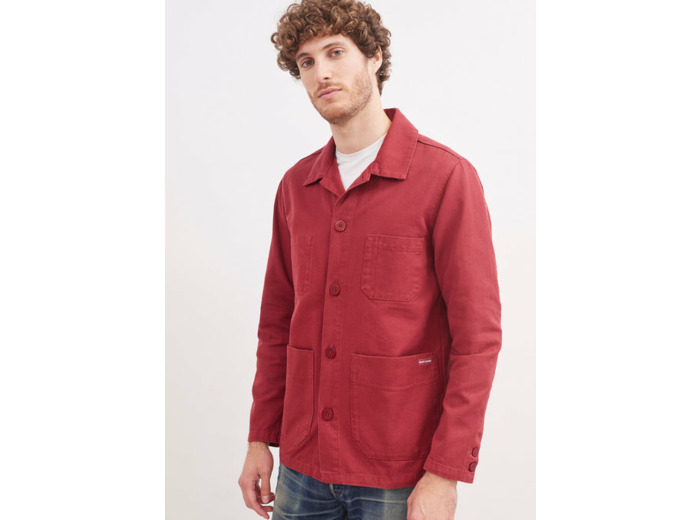 Veste vareuse Sirocco boutonnée, en toile de coton canvas