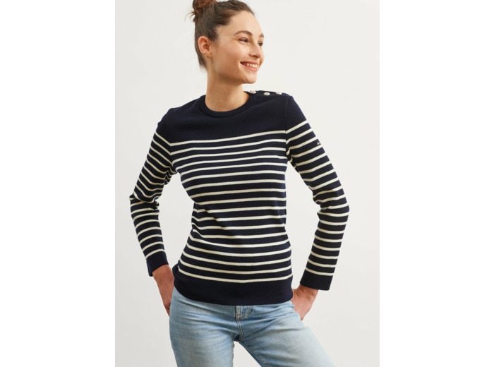Pull marin rayé Marée