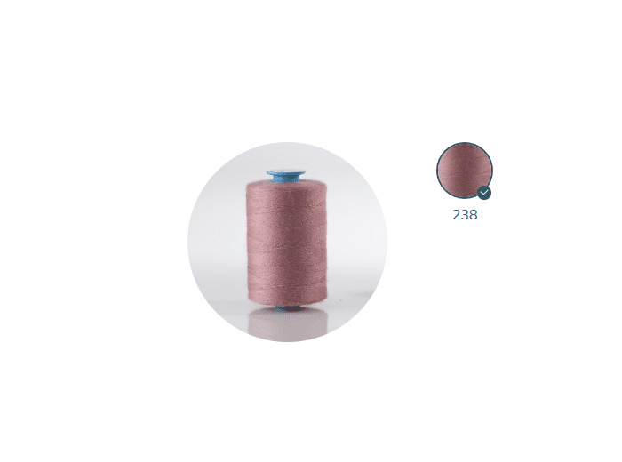 ZX 75-238 corail FIL À COUDRE 100% POLYESTER TRÈS RÉSISTANT bobine 1000m