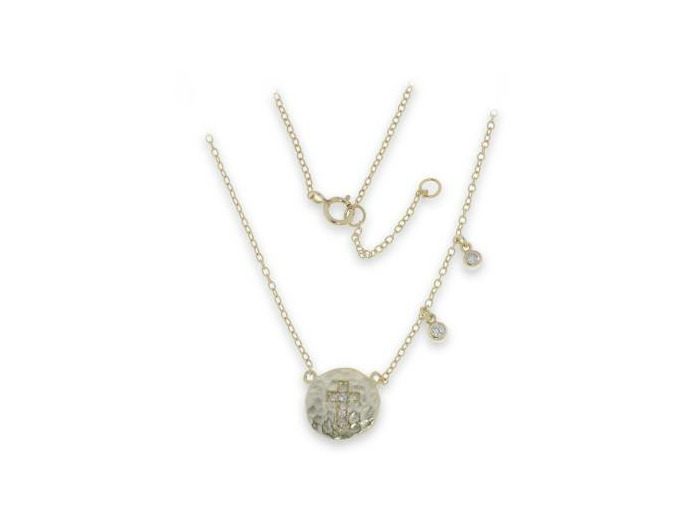 Collier en Argent 925 Plaqué Or -  43cm - ZIRCONIUMS