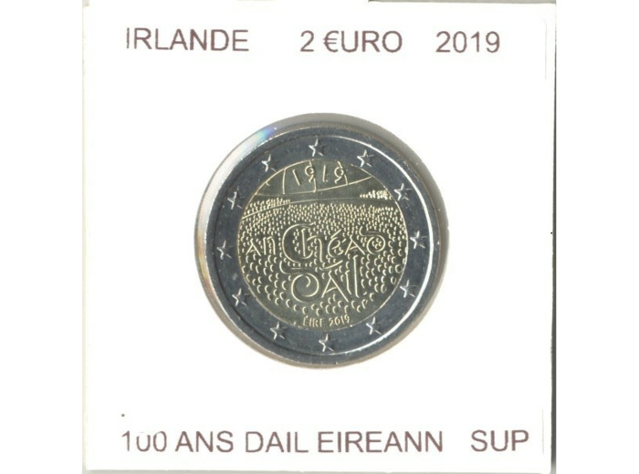 IRLANDE 2019 2 EURO COMMEMORATIVE 100 ANS DAIL EIREANN SUP