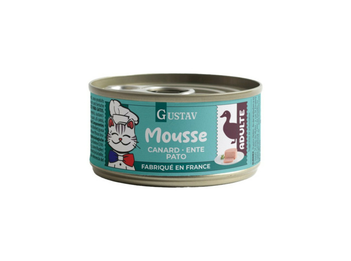 GUSTAV Mousse pour chat, au Canard - 85g