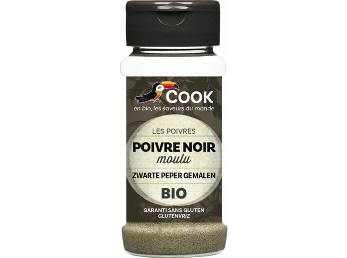 Poivre noir moulu 45g Cook