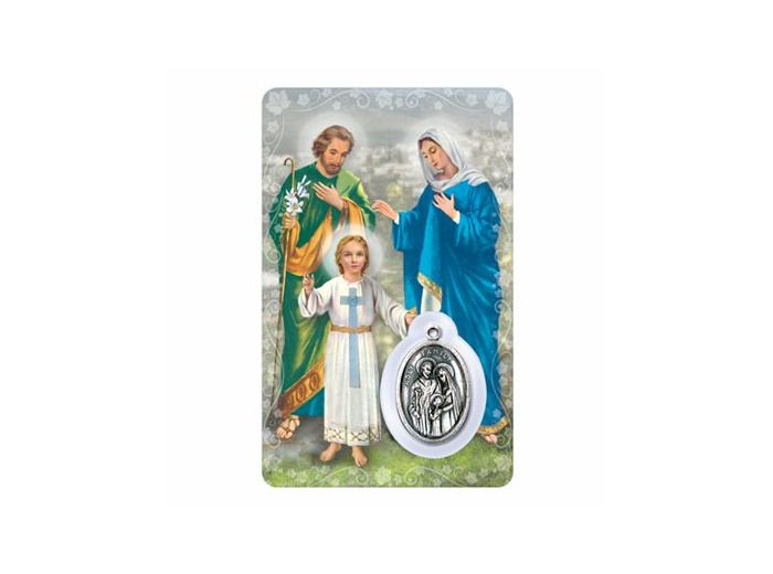 Carte-prière avec insertion STE FAMILLE- espagnol