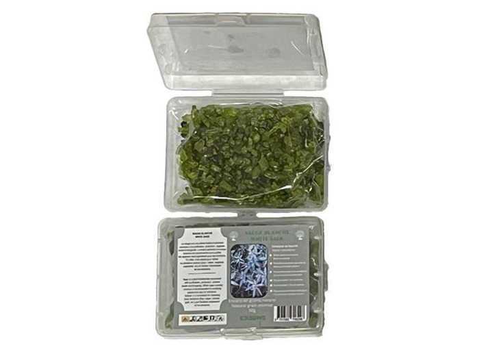 Encens en Grains Sauge Blanche - Boite transparente de 50gr