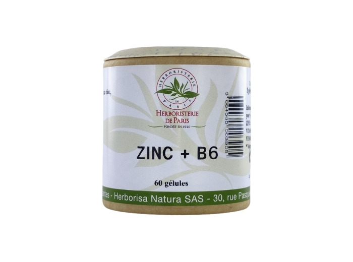 Zinc + Vitamine B6 60 gélules