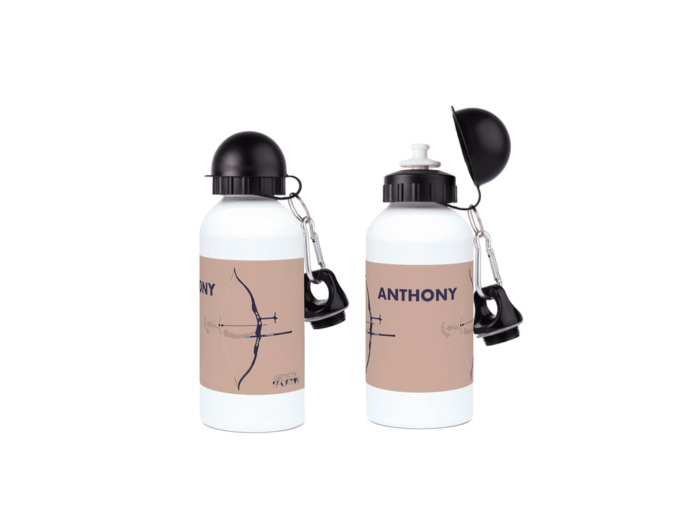 Gourde aluminium de tir à l'arc "'Arc Classique" - personnalisable