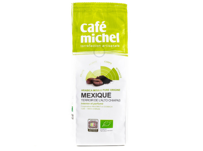 Café Moulu du Mexique Intense et Parfumé Bio 250g