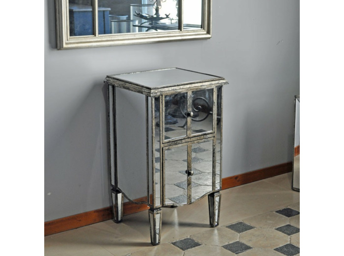 Chevet  commode miroir 75x40x45cm