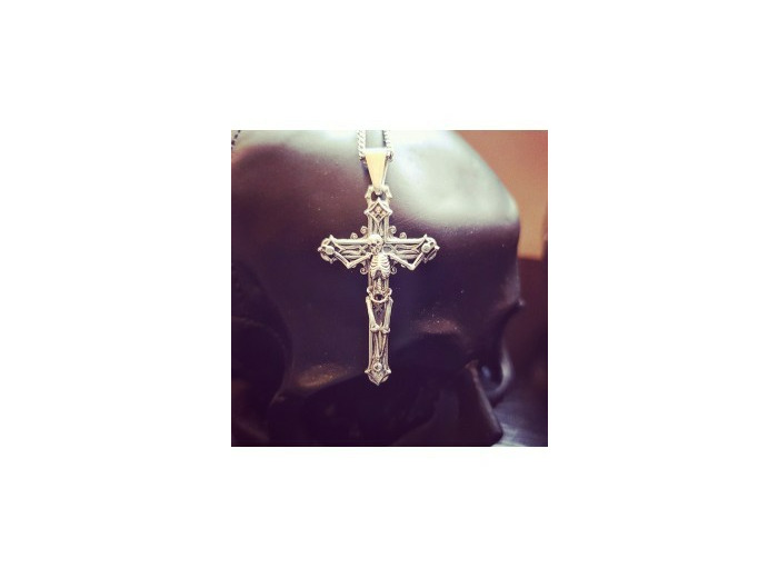 Pendentif croix Skull by Jadium