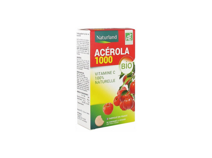 Acérola 1000 Bio 30 comprimés à croquer