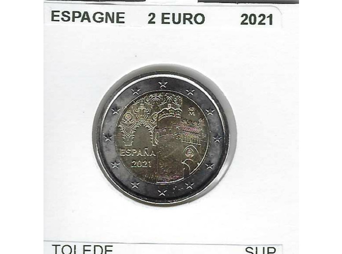 ESPAGNE 2021 2 EURO COMMEMORATIVE TOLEDE SUP