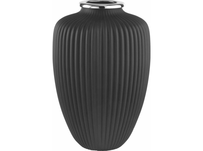 VASE EN VERRE COSTE L.20cm H.35cm