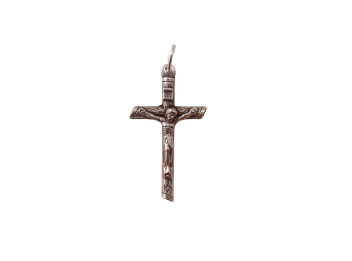 Croix en Métal Argenté 30mm