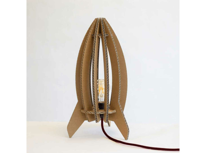 FIN DE SÉRIE - Lampe Fusée carton, KarTent
