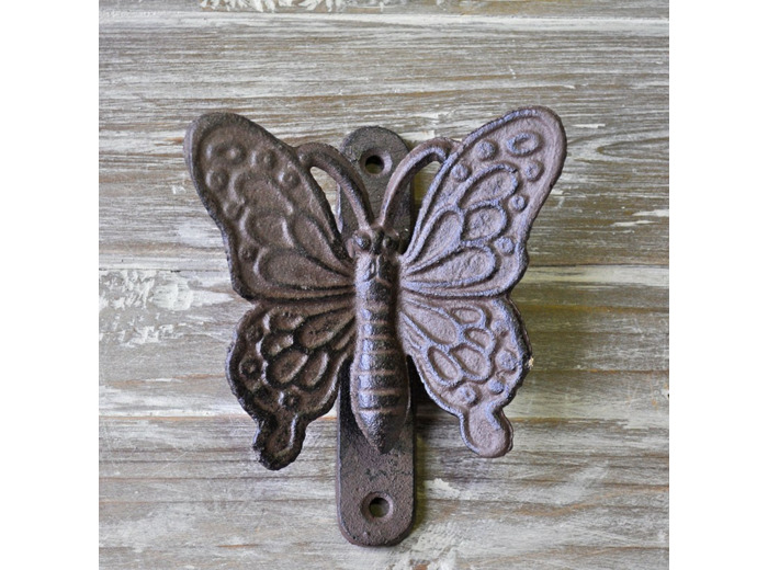 Heurtoir porte fonte Papillon 12x10x4cm