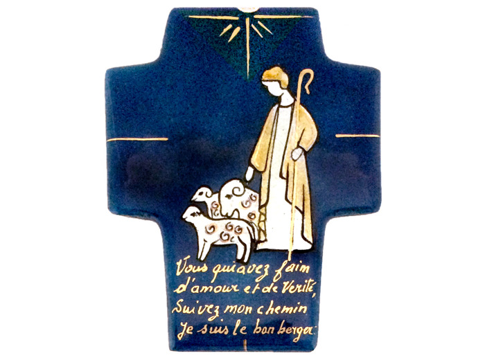 Le bon Pasteur 9,4X7,5cm - EMAUX DU LIBAN