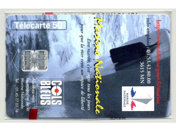 TELECARTE NSB 50 UNITES 06/98 MARINE NATIONAL COLS BLEUS F893