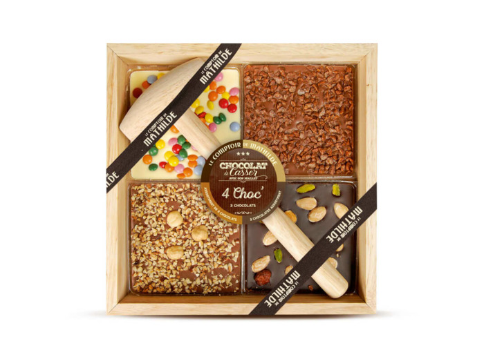 Chocolat A Casser 4 Choc Assortiment 3 Chocolats 350G