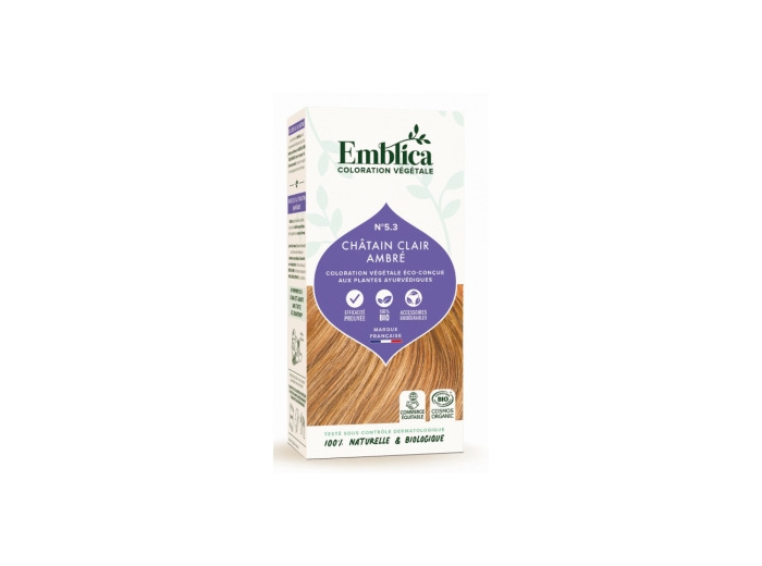 Coloration végétale Châtain clair ambré 5.3