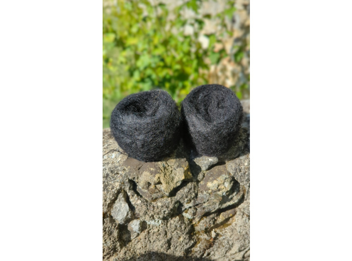 Pelote FLOCON (80% Kid mohair 20% soie) - Noir