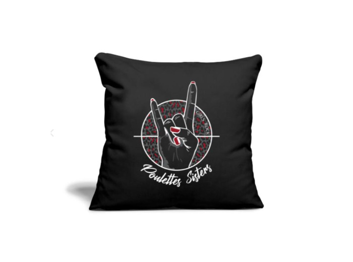 Housse de coussin "Hell Yeah Leo" noir