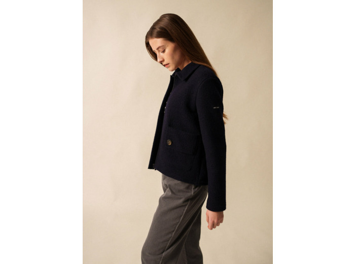 Veste Combloux  en laine bouillie