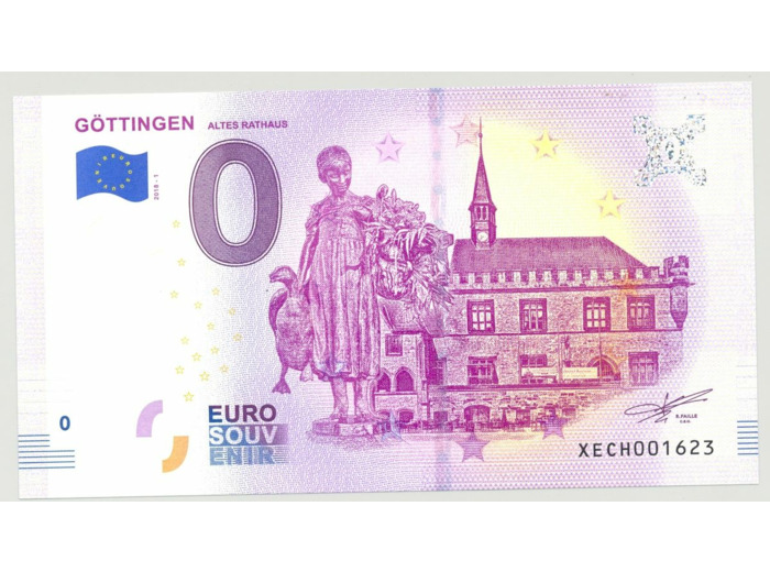 ALLEMAGNE 2018- 1 GOTTINGEN BILLET SOUVENIR 0EURO TOURISTIQUE  NEUF