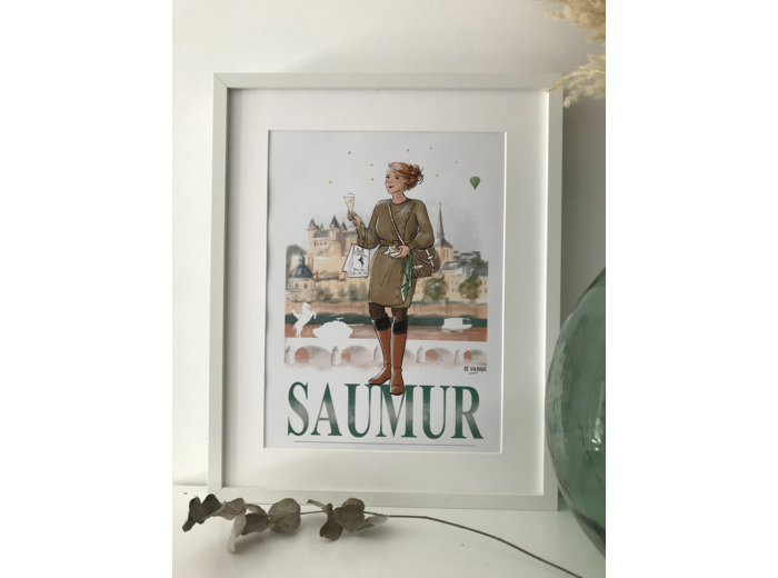 Saumur - affiche, carte postale