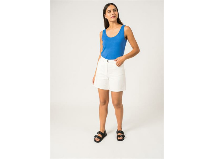 Short droit Pearl  en coton