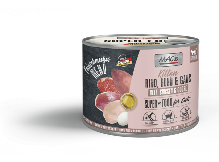 MAC's Canard & Carotte pour Chaton - 200g