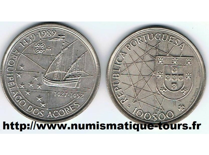 PORTUGAL 100 ESCUDOS 1989 SUP W 648