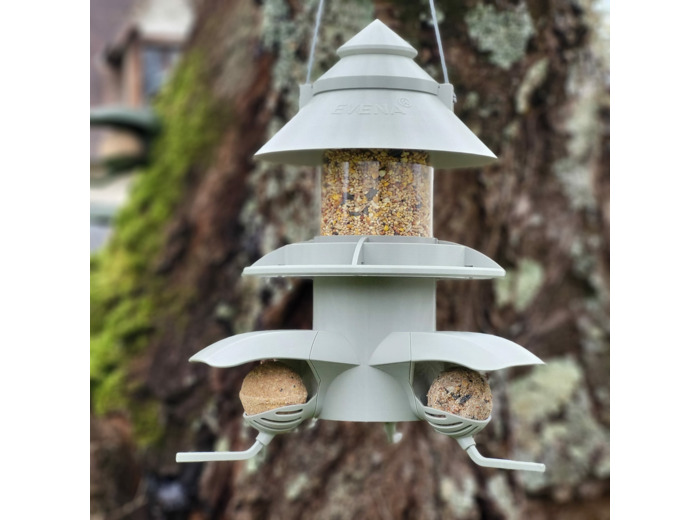 Mangeoire/Distributeur Oiseaux Sauvage Céleste +