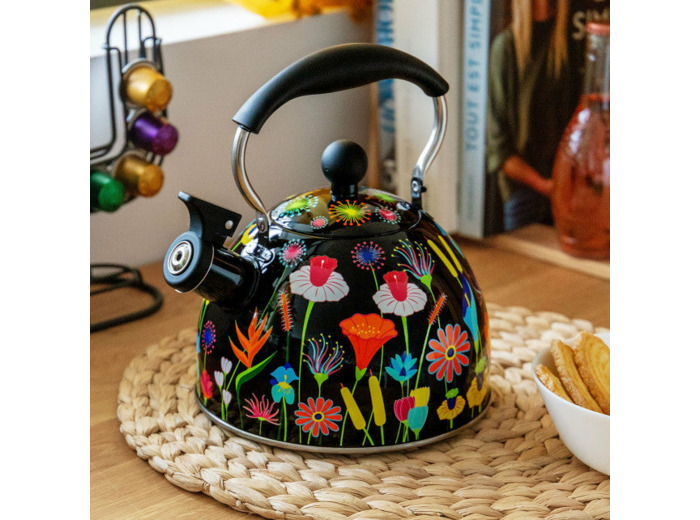 BOUILLOIRE SIFFLANTE 1.8L JARDIN FLEURI