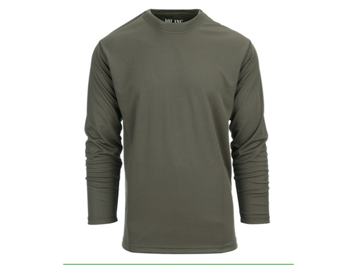 T-shirt tactique 101 Inc. séchage rapide manches longues (vert)